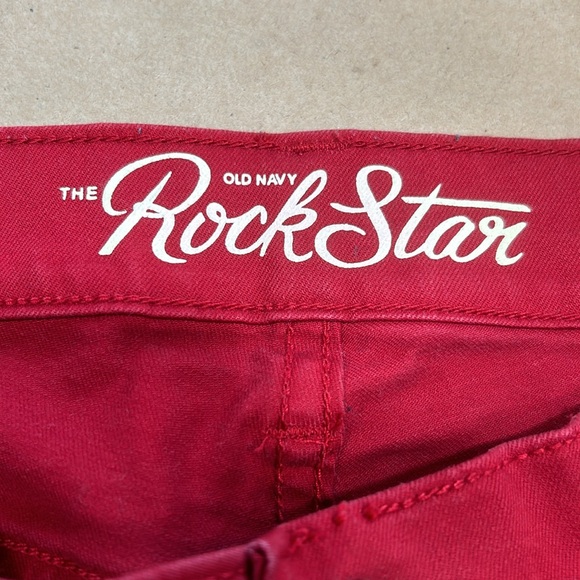 Old Navy Rock Star Red Jeans Sz 4 - Picture 8 of 14
